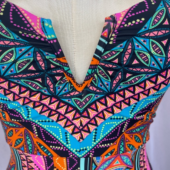 Hobie Treasure Strapless One Piece Swimsuit Junior's Sz M - Picture 6 of 16